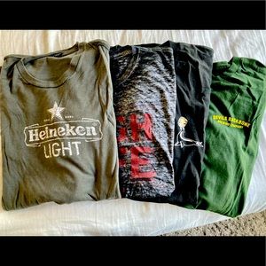 4 Beer Shirts, NWOT, XL, short sleeve